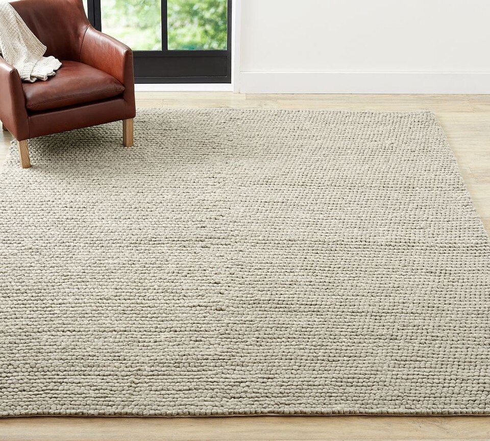 Zane EcoFriendly Handwoven Textured Rug Pottery Barn Australia